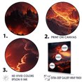 thumbnail image 3 of Designart "Wilderness Of The Volcano V" Volcano Wall Art Living Room, 3 of 7
