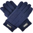 thumbnail image 1 of Bruceriver Men's Pure Wool Knitted Gloves with Lining with Rib Design, 1 of 6