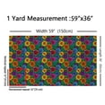 thumbnail image 3 of Castle Fairy Colorful Flower Fabric by the Yard 1 Yard,Bohemian Theme Home Decor Fabric by the Yard,Green White Room Decor Fabric by the Yard,Breathable Home Decor, 3 of 6