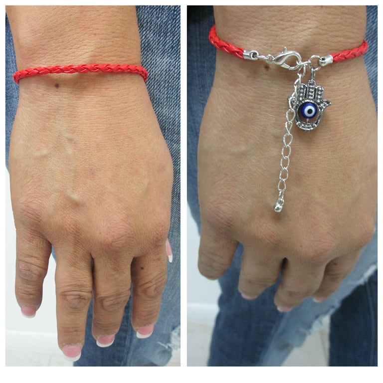 Good Luck Protection Red Hamsa HAND FATIMA Bracelet String KARMA Jewelry
