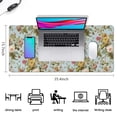 thumbnail image 5 of Long Mouse Pads for Desk,Pioneer Flower Floral Print Pattern Desk Mats on Top Of Desks, Desk Mouse Pad Extra Large with 3mm Non-Slip Base and Stitched Edge for Gaming,Office,Work,Home 35.4"x15.7", 5 of 6