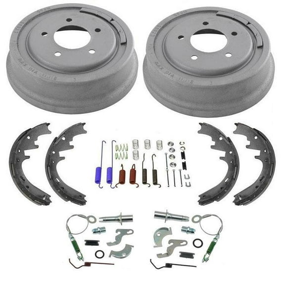 7PC for Ford F150 1997-1999 Rear Brake Drums & Shoes Kit - 80023 B723 H7298 2 Wheel Drive