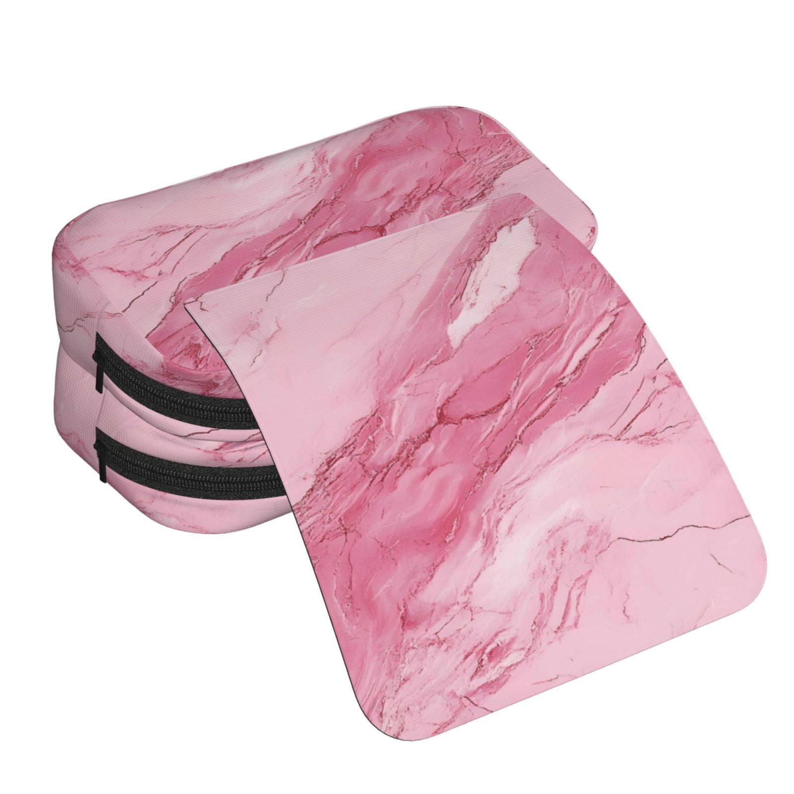 Large-Capacity Flip-Top Double-Layer Pencil Case, Multi-Functional Pocket Pen Case, Durable Stationery Organizer Pink Marble_21256_1