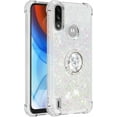 thumbnail image 3 of case for Motorola Moto E7 Power Case,Creativity Clear Quicksand Glitter Flowing Liquid Floating Soft TPU Case w/Stand Bling Diamond Sparkle Phone Cover for Motorola Moto E7 Power  Colorful, 3 of 14