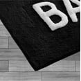 thumbnail image 6 of Jean Pierre "Bath" 21"x34" Cotton Bath Rug, Black, 6 of 8