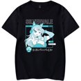thumbnail image 3 of XIANQI Vtuber Silvervale Cosplay T-Shirt Print Harajuku Womens Summer Kawaii Short Sleeve Tops T-Shirt, 3 of 5