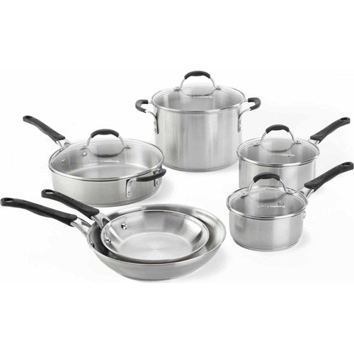 Cooking with Calphalon Stainless Steel 10Piece Cookware Set