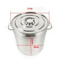 thumbnail image 6 of ChicHomey 9.3Gal Stainless Steel Stockpot, Heavy Duty Large Stock Pot for Stew, Simmering, Chili Pot, Professional Grade Stock Soup Pot with Lid, Silver, 6 of 7