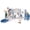 Blue, variant on XJD 11 in 1 Toddler Slide PlaySet for kids indoor/outdoor for Toddlers Age 1-3, Gray