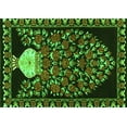 thumbnail image 1 of Ahgly Company Indoor Rectangle Persian Green Traditional Area Rugs, 6' x 9', 1 of 1