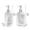 thumbnail image 2 of Glass Soap Dispenser With Pump 400ml/13.5oz Lotion Refillable Liquid Dispenser For Bathroom Kitchen, 2 of 14