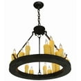 thumbnail image 3 of Meyda Tiffany 138768 Deina 18 Light 24" Wide Taper Candle Style Chandelier - Coffee Bean, 3 of 7