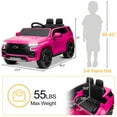 thumbnail image 2 of UBesGoo Licensed Chevrolet Tahoe 12V Kids Ride on Car, Battery Powered Electric Ride on Car Toys with Remote Control, Light, Pink, 2 of 10