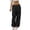 j42-Black, variant on Womens Cargo Pants Casual Solid Color Drawstring Waist Baggy Wide Leg Pants With Pockets Ladies Breathable Everyday Trousers,M