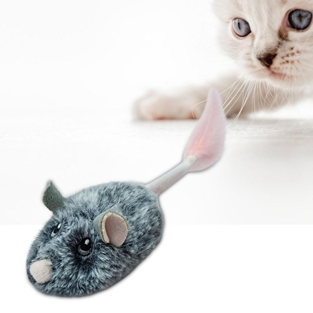 Juguetes interactivos para gatos, ratones móviles automáticos, ratón móvil  recargable, juguete para gatos, ratones chirriantes, juguete para gatos