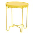 thumbnail image 1 of Mesa auxiliar Baxton Studio Laverne de metal amarillo 40 x 40 x 45 cm, 1 of 9