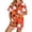 278-Orange, variant on jiaxiM Womens Pajama Set, Halloween Pjs, Womens Halloween Pajama Sets, Pumpkin Print 2 Piece Outfit, Short Sleeve Top And Shorts, Lightweight Summer Loungewear Sleepwear