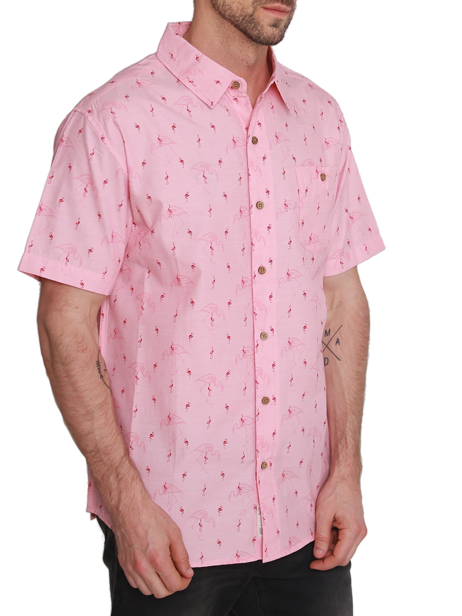 Pacific Marlin Men's Short Sleeve Hawaiian Woven Shirt