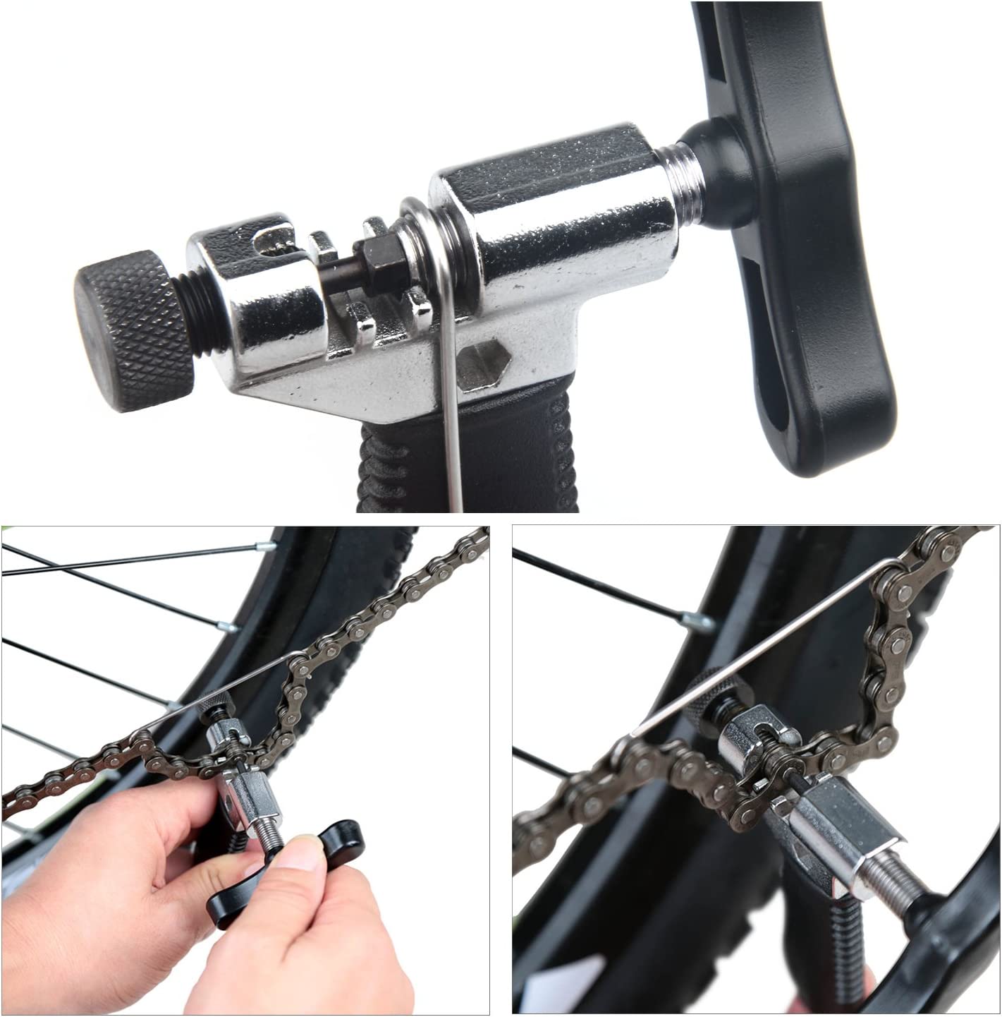 Pince Maillons Chaîne Vélo 2 En 1 Oumers - Outil Réparation Chaîne Opener Closer Compatible Toutes Vitesses