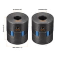 thumbnail image 2 of Uxcell Flexible Coupling Shaft 15mm to 16mm 53mm x 44.5mm Motor Coupler Joint, 2 of 5