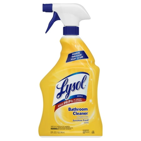 Lysol Bathroom Cleaner Spray, Sunshine Fresh Scent, 32 Ounce