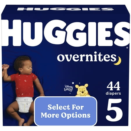 UPC: 0036000546583 | Huggies Overnites Nighttime Diapers Size 5 44 Ct (Select for More Options)