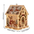 thumbnail image 2 of Christmas Pearl Diamond Painting Art Kit 3D Ornament for Adults Gingerbread House Rhinestone Beaded Tree Plastic Crafts Suncatcher Village Hanging Crystal Holiday, 2 of 7