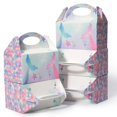 thumbnail image 1 of Shallive 25 cajas pequeñas para regalos de fiesta de 6 pulgadas, bolsas de regalo para galletas de caramelo, caja a dos aguas para fiesta de cumpleaños de niños, sirena, 1 of 1