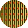 thumbnail image 1 of Ahgly Company Tapis Rond Lavable en Machine Intérieur Transitionnel Rouge Nuit, 6 Pieds Rond, 1 of 7