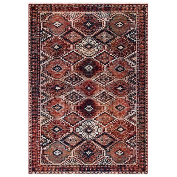 SAFAVIEH Herat Kian Oriental Area Rug, Rust/Creme, 4' x 6'