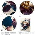thumbnail image 3 of Designart Burgundy And Blue Dahlia Bunch I Canvas Wall Art, 3 of 5