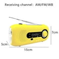 thumbnail image 2 of Without battery- Solar Emergency Weather Radio Hand Crank Self Powered AM FM WB Radio LED Flashlight, 2 of 5