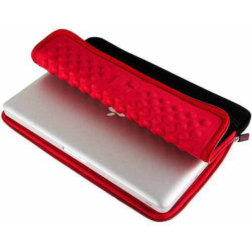 SUMACLIFE Microsuede Compact Padded Carrying Sleeve with Rear Pocket for 12", 13", 13.3" inch Notebook / Ultrabook / Laptop Devices