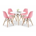 thumbnail image 1 of Set de comedor Oslo 80 Mundo In - Mesa blanca y 4 Sillas Eames rosa Mundo In Minimalista, 1 of 6