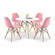 thumbnail image 1 of Set de comedor Oslo 80 Mundo In - Mesa blanca y 4 Sillas Eames rosa Mundo In Minimalista, 1 of 6