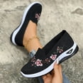 thumbnail image 5 of YOUYEDIAN Orthopedic Shoes for Women Arch Support Sneakers Breathable Non Slip Slip on Walking Shoes Knitted Mesh Stretch Comfort 2026 Foam Shoes (Black), 5 of 6