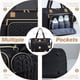 thumbnail image 4 of Bolsa para pañales Tonyeee, impermeable, grande, negra, con cambiador, 4 of 6