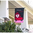 thumbnail image 3 of Evergreen Applique House Flag - Truckload of Hearts, 3 of 4