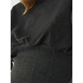thumbnail image 4 of Fitted Crew Neck Corset Knitted Sweatshirt, 4 of 6