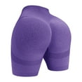 thumbnail image 5 of Women's Seamless High Waisted Biker Shorts Sculpting Compression Workout Shorts, 5 of 8