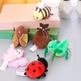 thumbnail image 3 of Serie de insectos creativos para niños, juguetes de peluche con colgante de bolsa, dibujos animados, escarabajo, mariposa, Robin, abeja, regalos de cumpleaños, 3 of 5