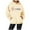 Light Yellow, variant on SIYUDAN Womens Hoodie Jesus Loves You Sweatshirt Letter Print Sweatshirt Oversized Women's Hoodies Pullover Fall Sweatshirts Streetwear