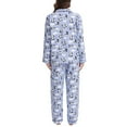 thumbnail image 5 of ZHENHONG Pajamas for Women, Flannel Pajamas Set Brushed Cotton Button Tops Pants Sleepwear Set Cozy Warm Winter Loungewear, Women's Sleepwear Pink, 5 of 6