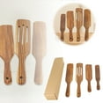 thumbnail image 1 of Hearth & Gear 4 Piece Set Of Natural Wooden Kitchen Utensils 5 Piece Set Used For Cooking Stirring Mixing Serving Kitchen Tools Such As The Cookware Bakeware Organizer Adjustable Baking Sheet with, 1 of 7