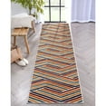 thumbnail image 4 of Well Woven Neema 2'7" x 9'10" Runner Indoor/Outdoor High-Low Stripes Terracotta Rug, 4 of 8