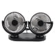 thumbnail image 1 of Ventilador de coche USB de doble cabezal, aire acondicionado portátil, enfriador automático, ventilación, 12 V, color negro, 1 of 13
