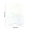 thumbnail image 3 of Bear Shaped Non-Slip Floor Mat , Fluffy Shag Rug Soft Plush Faux Wool Carpet 31X24 Inch Floor Mat for Living Room Bedroom Modern Decor (White), 3 of 6
