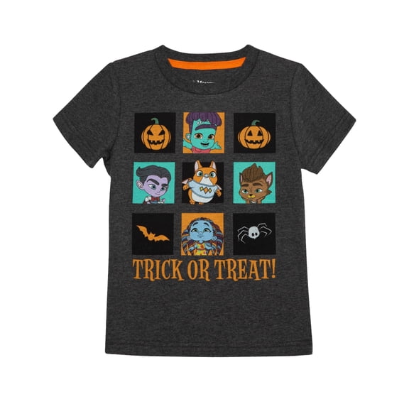Infant & Toddler Boys Gray Super Monsters Trick Or Treat Halloween T-Shirt 12m