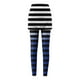 thumbnail image 4 of Puntoco Pantalones De Cintura Elástica Cómodos A Rayas De Moda Para Mujer Pantalones De Doble Capa Con Bolsillo De Yoga Azul Oscuro Xxl, 4 of 5