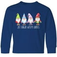 thumbnail image 3 of Inktastic Christmas Hangin with My Gnomies Long Sleeve Youth T-Shirt, 3 of 5